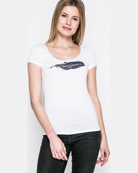 Top Pepe Jeans violeta alb