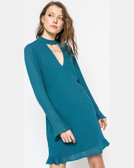 Rochie Pepe Jeans megan albastru spre gri