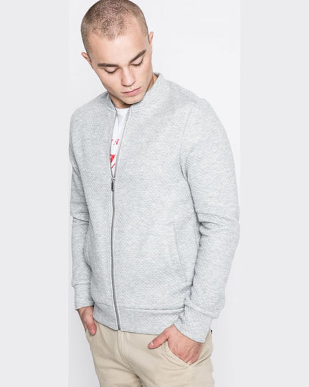 Bluza Jack and Jones gri deschis