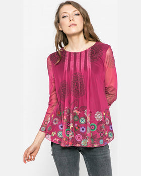 Bluza Desigual chruse purpuriu