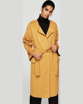 Palton Mango trench galben