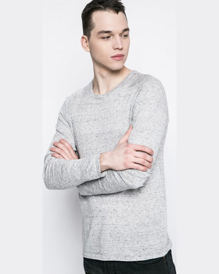 Longsleeve Jack and Jones gri deschis