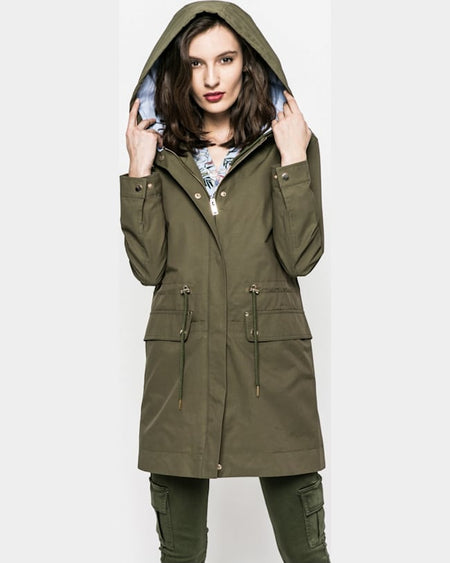 Parka Medicine hanorac girl power verde murdar