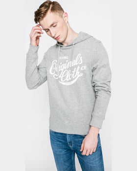 Bluza Jack and Jones blogger gri deschis