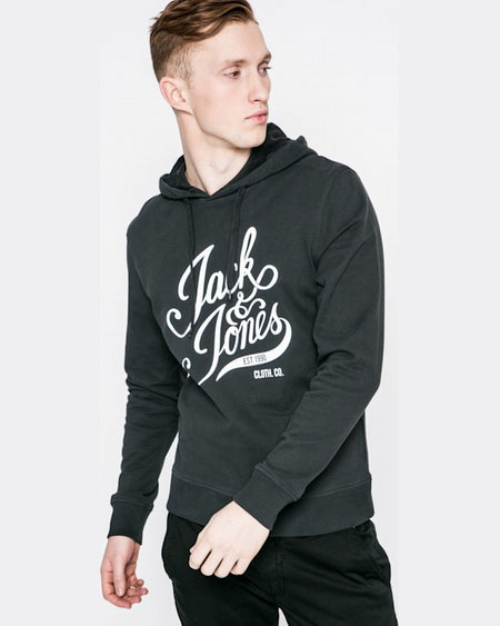 Bluza Jack and Jones blogger negru cărbune