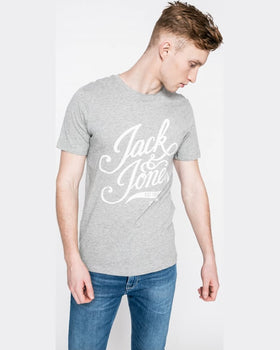 Tricou Jack and Jones gri deschis