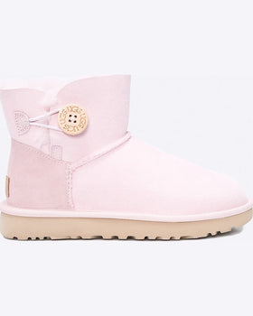 Botine UGG mini bailey button ii roz