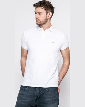 Tricou Wrangler polo alb