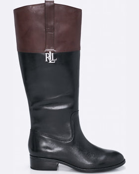 Cizme Lauren Ralph Lauren de piele negru