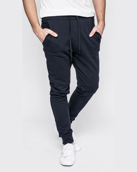 Pantaloni Calvin Klein bleumarin