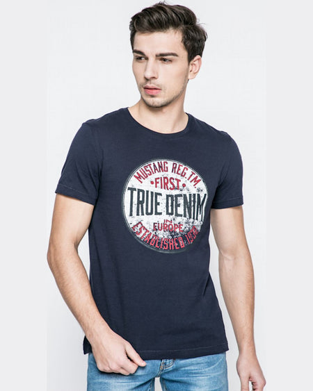 Tricou Mustang bleumarin