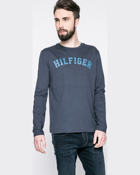 Longsleeve Tommy Hilfiger albastru metalic