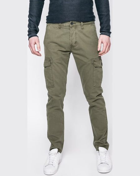 Pantaloni Wrangler cargo verde închis