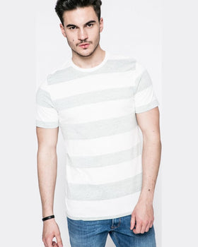 Tricou Jack and Jones Gri cu Dungi