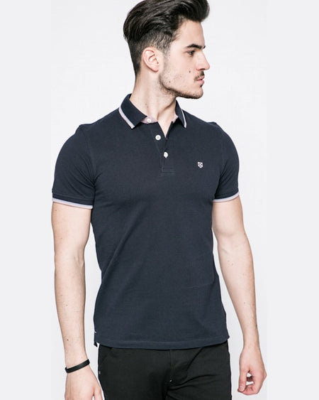 Tricou Polo Negru Jack and Jones