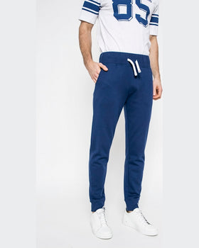 Pantaloni Tommy Hilfiger albastru