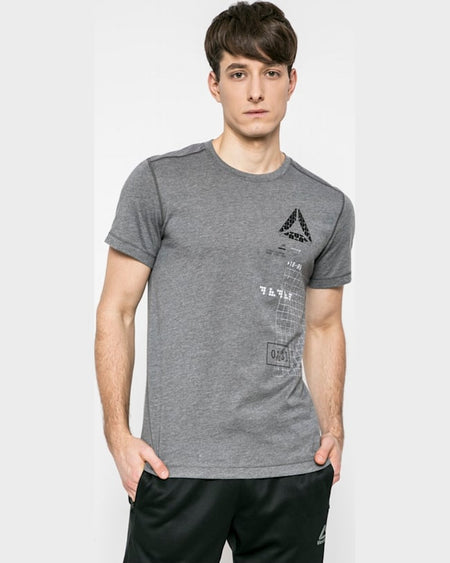 Tricou Reebok speedwick graphic gri