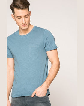 Tricou Jack and Jones albastru metalic