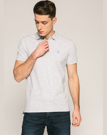 Tricou Selected polo gri