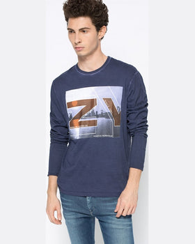 Longsleeve Blue Seven bleumarin