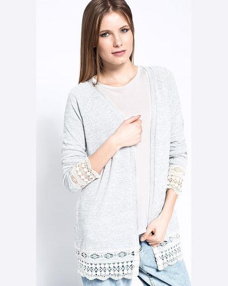 Cardigan Vila vincentral gri deschis