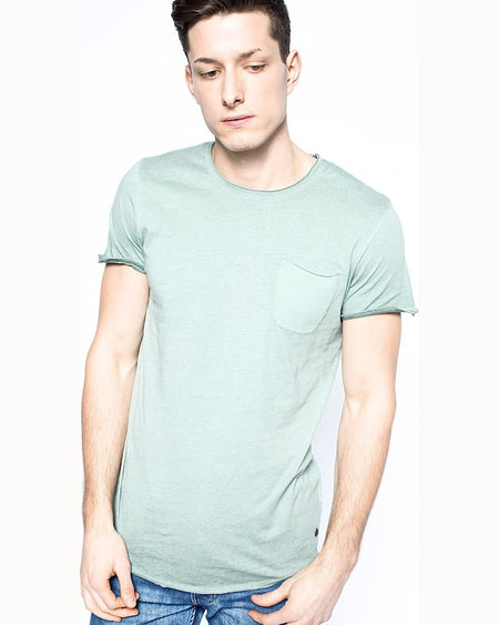 Tricou Jack and Jones crew neck verde maro