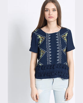 Top Vero Moda dolly lin bleumarin