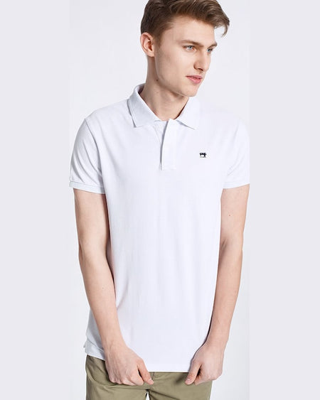 Tricou Scotch and Soda polo alb