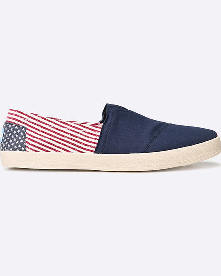 Tenisi Toms pantofi canvas flag mens avalon sneake multicolor