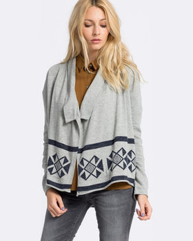 Cardigan Only hamburg gri deschis