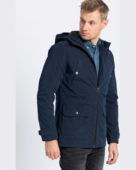 Parka Jack and Jones hanorac bleumarin