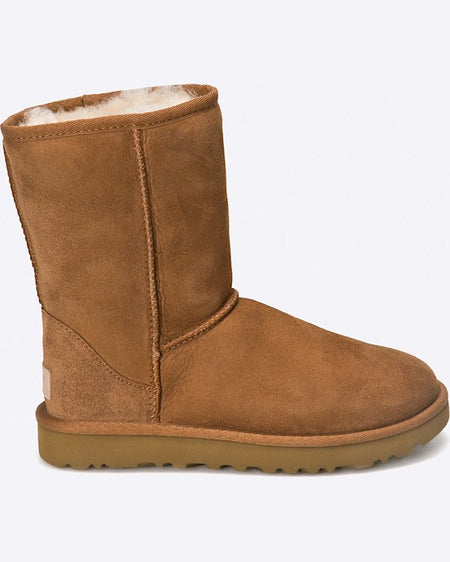 Pantofi UGG classic short ii maro auriu