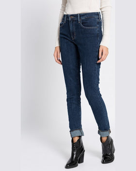 Jeansi Levis high rise skinny core bleumarin