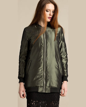 Geaca Missguided bomber verde