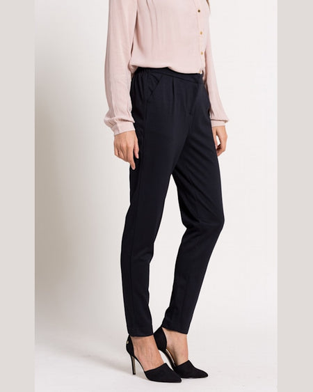 Pantaloni Vero Moda bleumarin