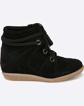 Botine Negre cu Platforma Ascunsa Bronx