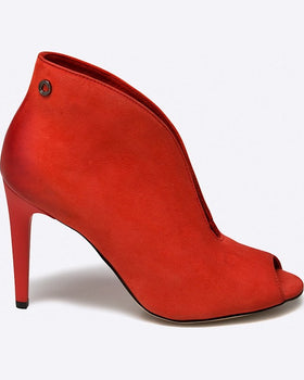 Pantofi Carinii cu toc by maja sablewska roșu