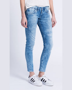 Jeansi Pepe Jeans ripple albastru deschis