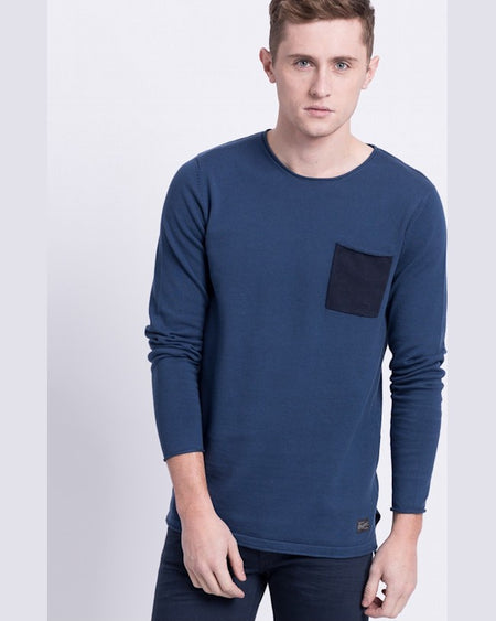 Pulover Jack and Jones bleumarin