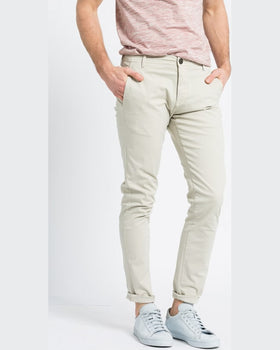 Pantaloni Selected gri deschis