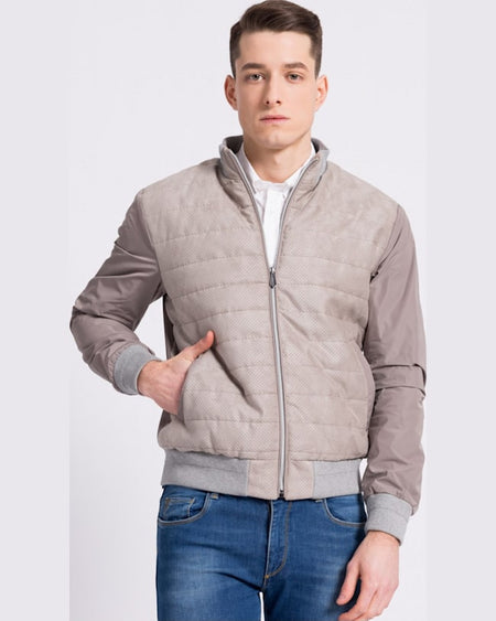 Geaca Trussardi trussardi bomber bej