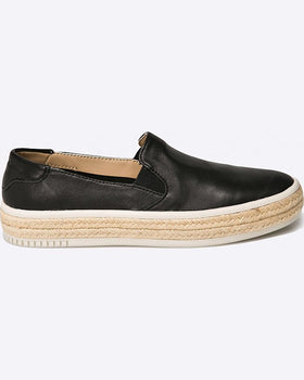 Espadrile Calvin Klein Negre Piele Naturala