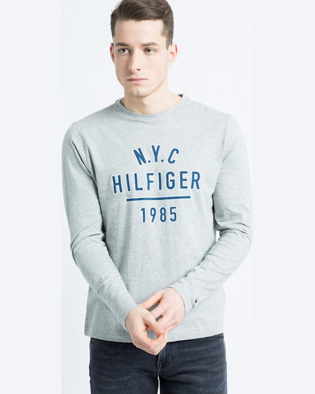 Longsleeve Tommy Hilfiger gri deschis