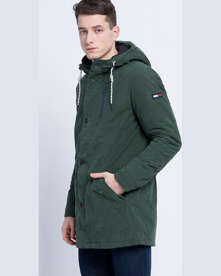 Geaca Tommy Hilfiger verde închis