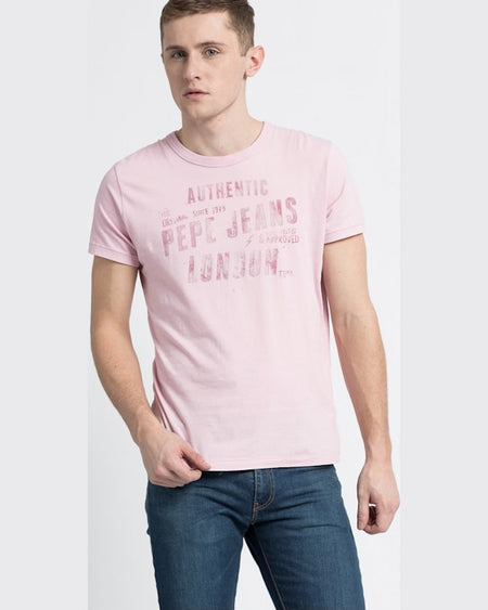 Tricou Pepe Jeans roz murdar