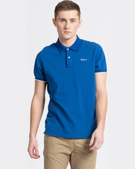 Tricou Pepe Jeans polo albastru