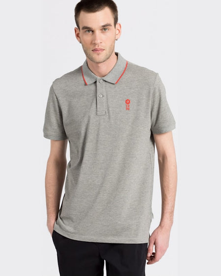 Tricou Jack and Jones polo gri deschis