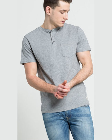 Tricou Selected gri deschis