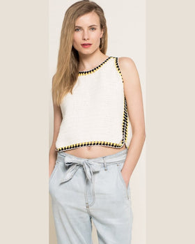 Top Pepe Jeans alb