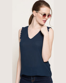 Top Vero Moda bleumarin